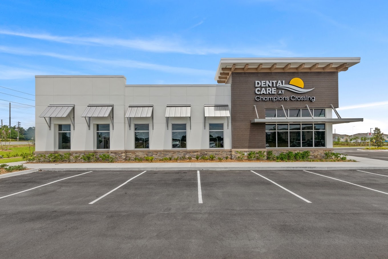 rendering of heartland dental retail project dental care at champions crossing in Davenport Florida