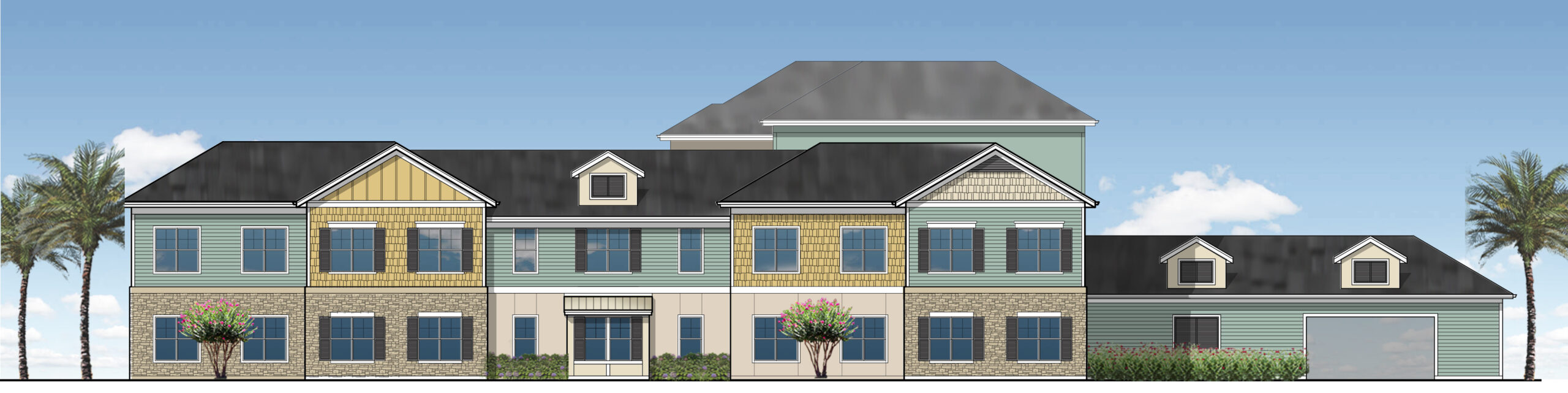 kimaya developer drawing of senior living homes at Arya at Horizon West in Winter Garden Florida
