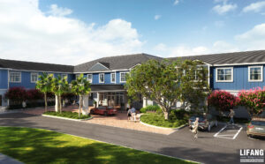 rendering of front entrance of arya at debary in florida project by kimaya developers